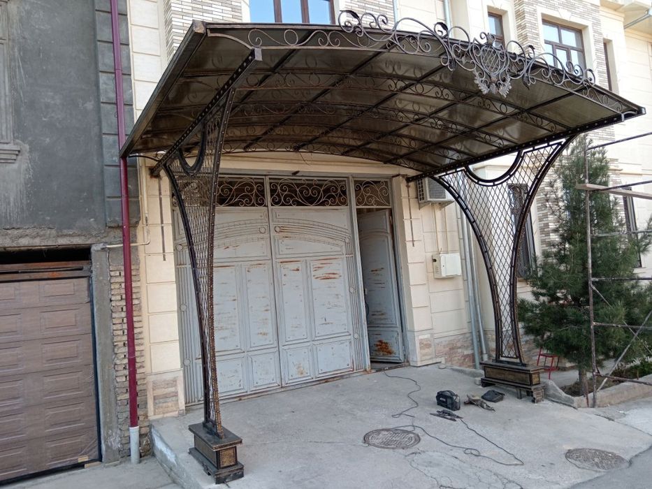 Решотки перила навесы ворота будки с сендвич панели