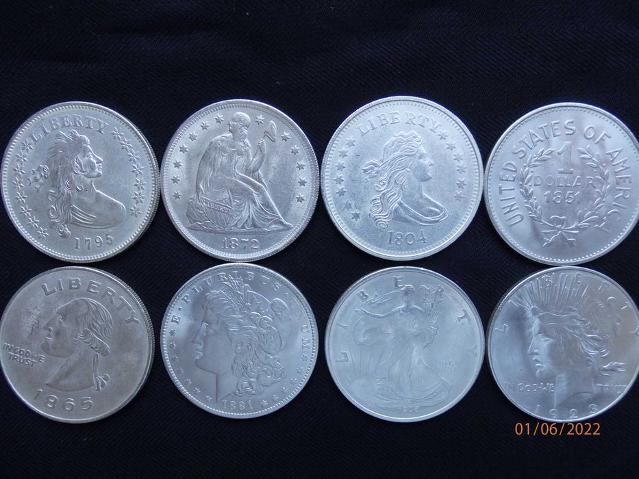 Колекция 8бр по 1 долар -30%