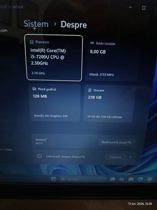 Lenovo IdeaPad | Intel i5-7200U| 8 GB  DDR4 RAM | SSD 256 GB Samsung |