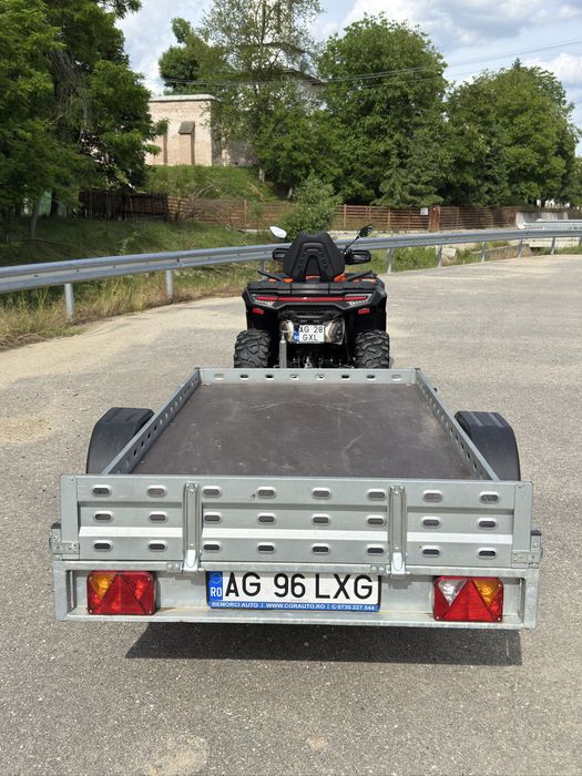 Vând remorcă REPO 2024, 750 kg masă totală cu o axă, 1,35 lățime x 2,60 lungime.