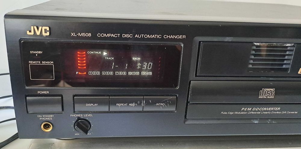 JVC XL-M508 Changer 6 Discuri + Sertar Individual Japan CD Player pt Amplificator