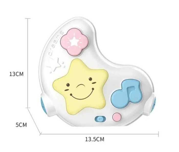 Lampa de veghe Semiluna Muzicala, cu proiector Lumini si telecomanda