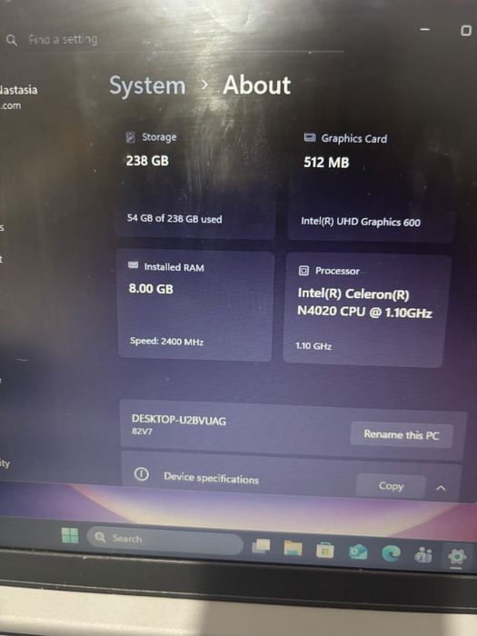 Laptop Lenovo IdeaPad 1 15AMN7, 82VG00LMBM, 15.6", AMD Ryzen 3 7320U (4 nuclee), AMD Radeon 610M, 16GB 5500MHz LPDDR5, gri