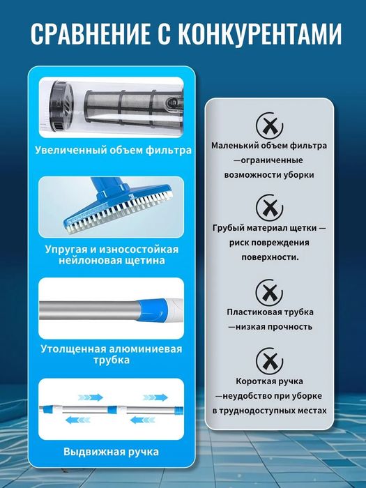 Акумляторный пылесос для бассейна