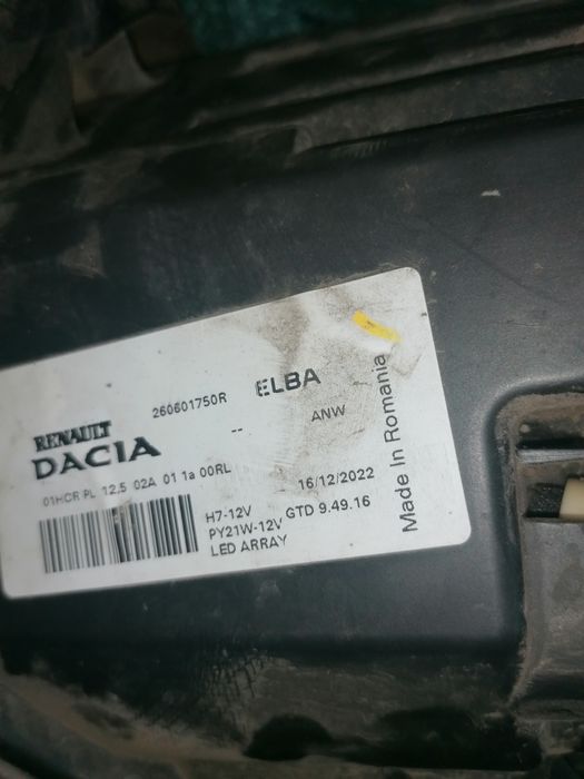 Faruri Dacia Logan 3, Sandero, Jogger