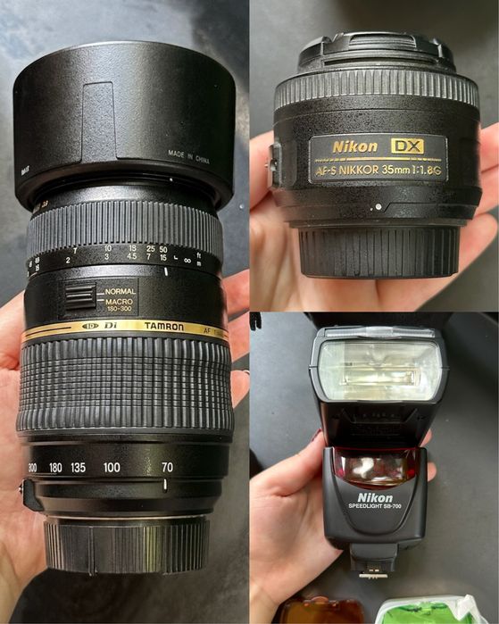 KIT Nikon: 2 Obiective + Blit