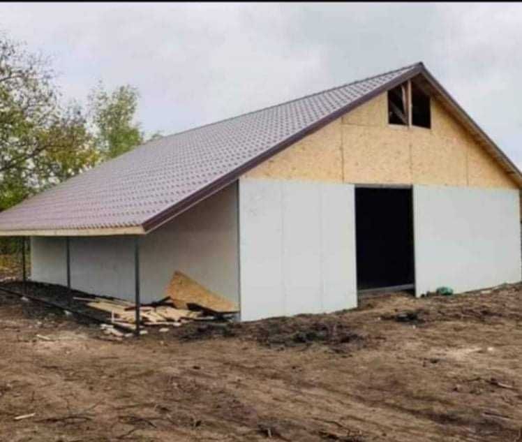Vand casa moderna pe structura metalica, model modular