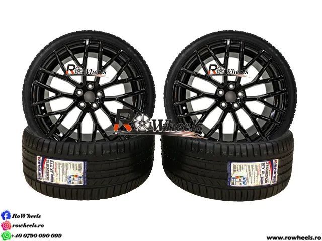 Jante AUDI 21 R21 RS A5 A6 A7 A8 Q3 Q5 Q7 Q8 Gloss black cu anvelope vara