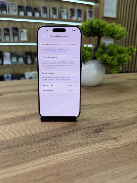 ‼️iPhone 16 Pro 128Gb Desert - Sanatate bat.95% - Garantie 12 luni