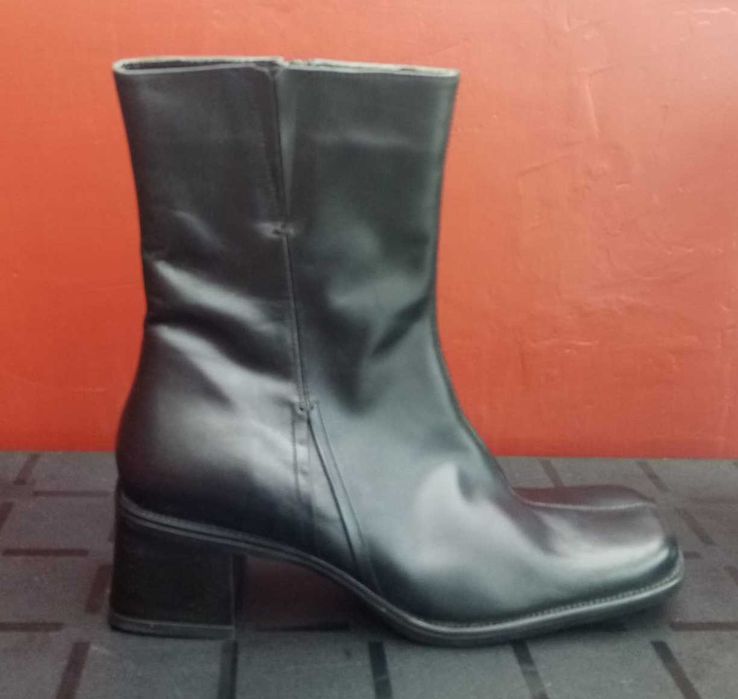 cizme negre piele, marimea 41