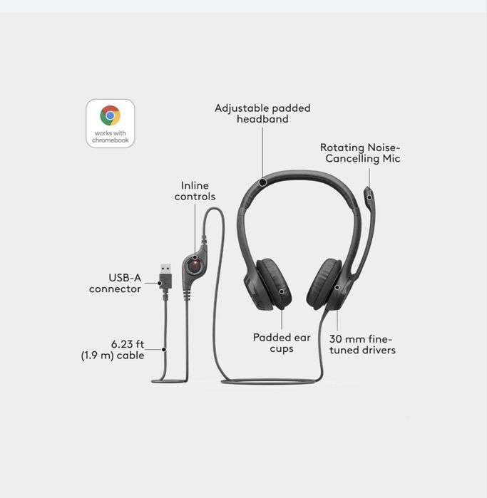 Logitech H390. H340. H111. Для диспетчера. Для call centre