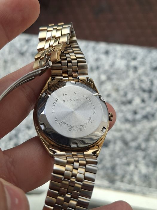 Ceas Seiko 5 placat cu aur