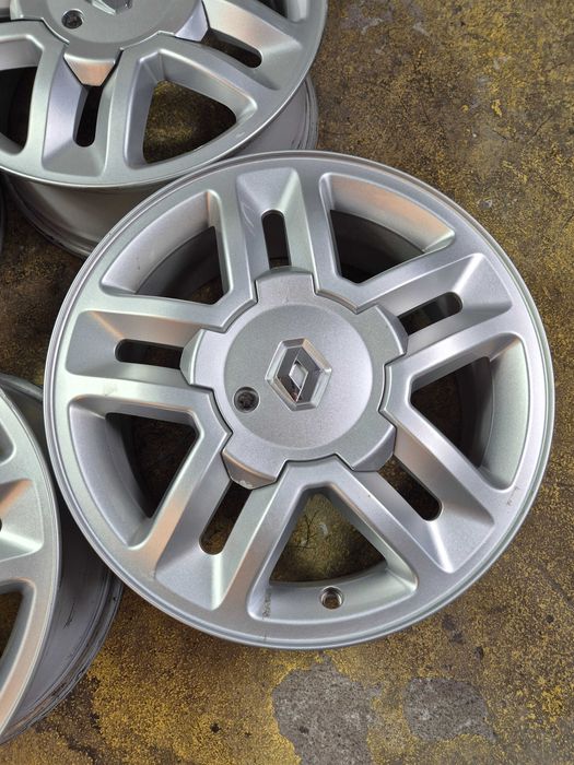 4 Jante Aliaj 4x100 16'' - 6.5J ET 49 - OEM Renault Captur Megane 1 Clio / Dacia Logan Sandero Jogger Dokker CA UNELE NOI