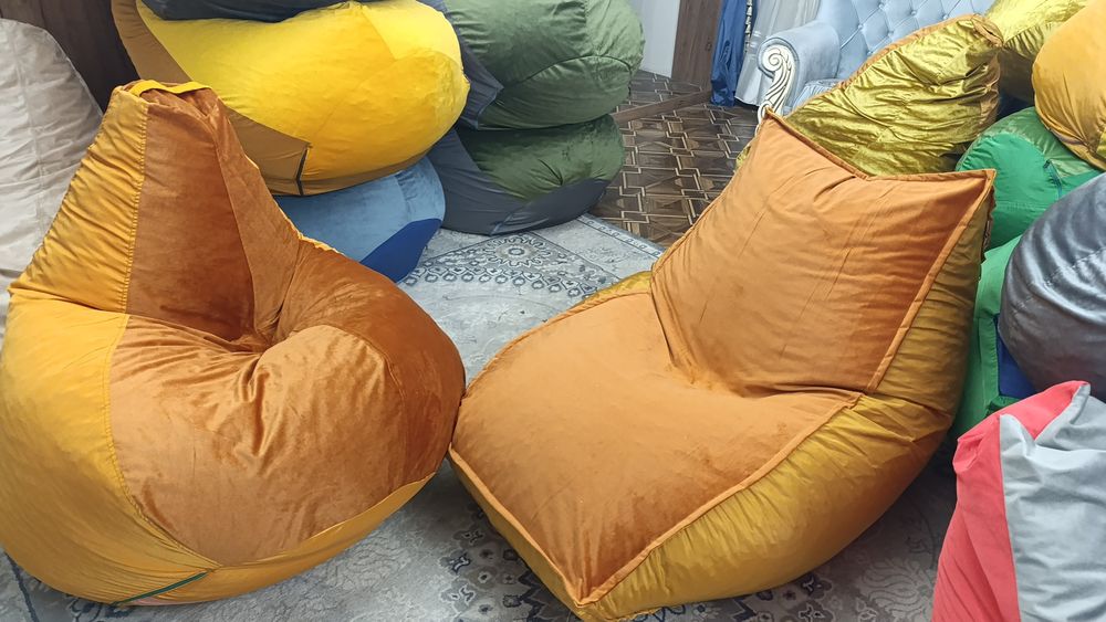 Бин бег. Кресло груша. Бин Бен. Пуфик. Подушки. Кресло  мяч