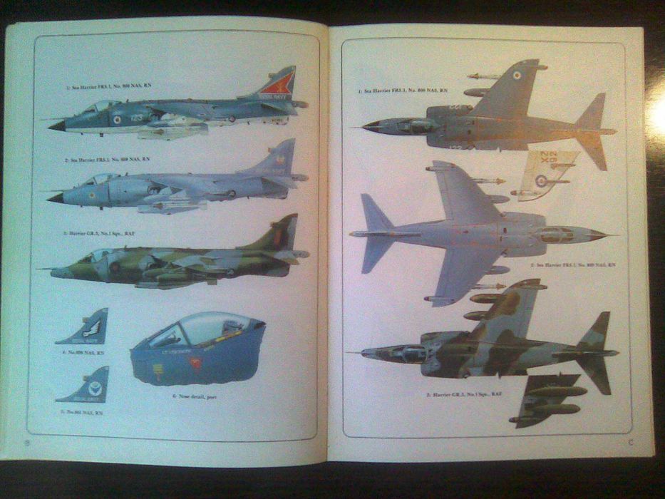 книга "Воздушная битва за Фолькленды" авиационный справочник Англия