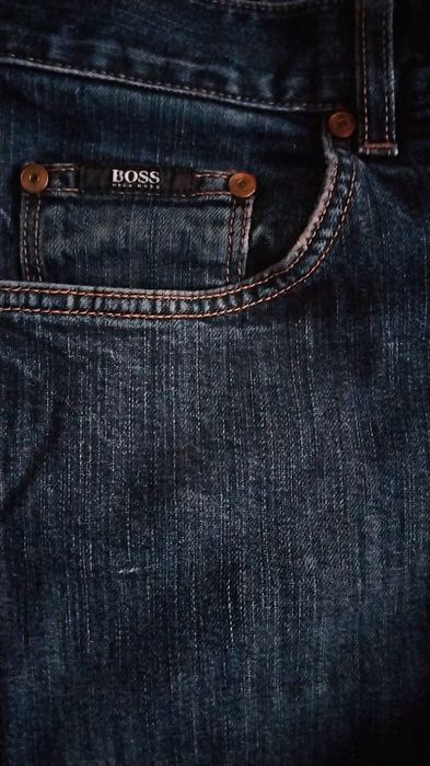 Hugo Boss Men's Jeans  Dark Blue Slim Straight Zip Fly