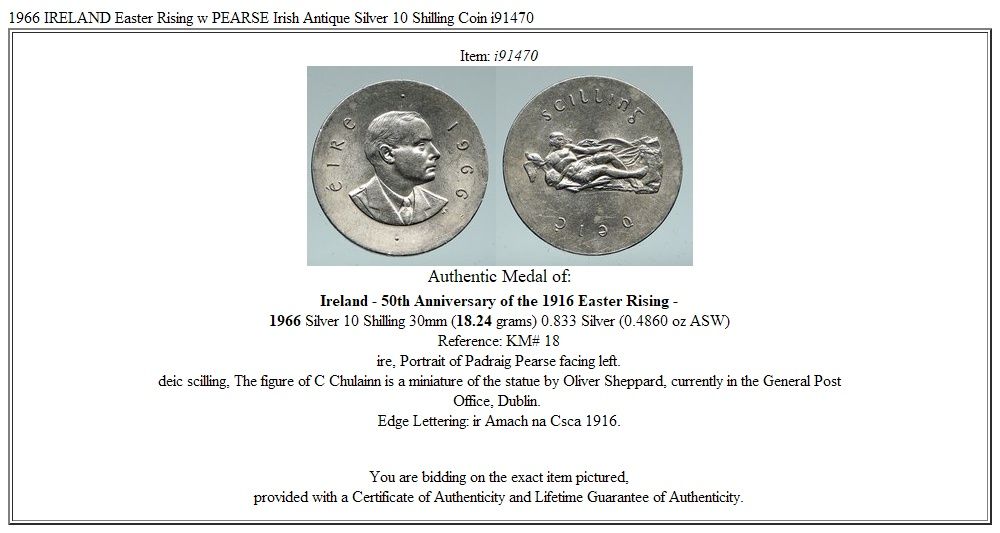 10 Shilling 1966 moneda de argint