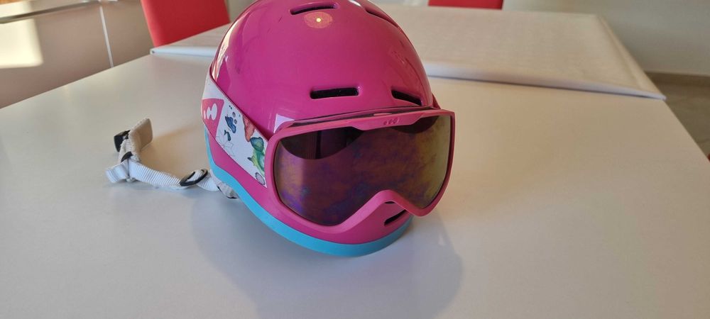 Casca Salomon 49-53 + ochelari Wedze - roz