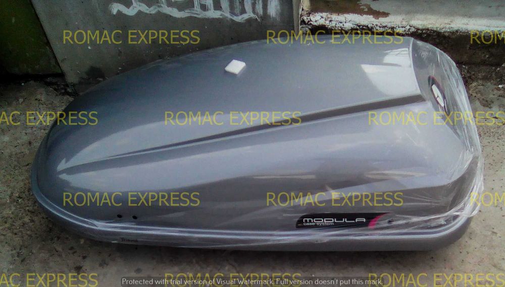 Cutie portbagaj Modula Travel Easy gri 370-460 litri 140 196 x73x51cm