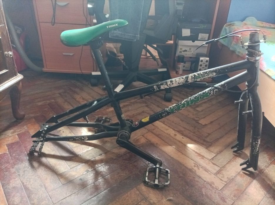 Рама BMX, колеса, руль