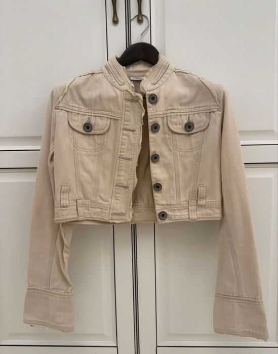 Geaca scurta Motivi - bej, tip denim, S