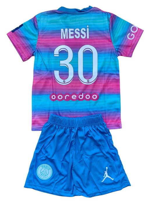 Ретро детски футболен екип ПСЖ Меси комплект тениска PSG Messi
