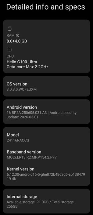 Xiaomi Redmi Note 14 Pro 256GB 8GB RAM Dual, черен – отлично състояние