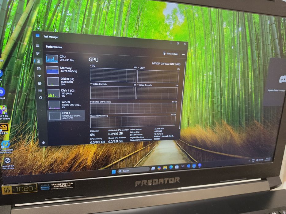 ASUS  Predator 300. 17.3 inc.
