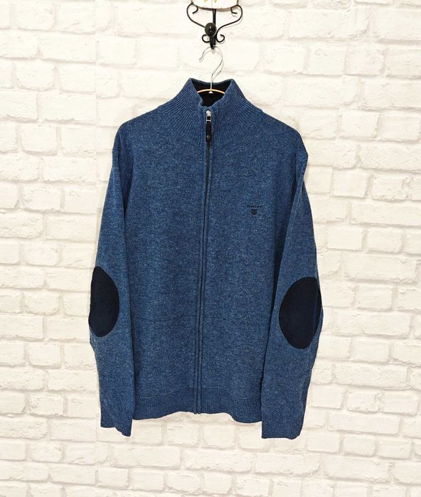 GANT 100% Агнешка вълна мъжка жилетка с цип размер L