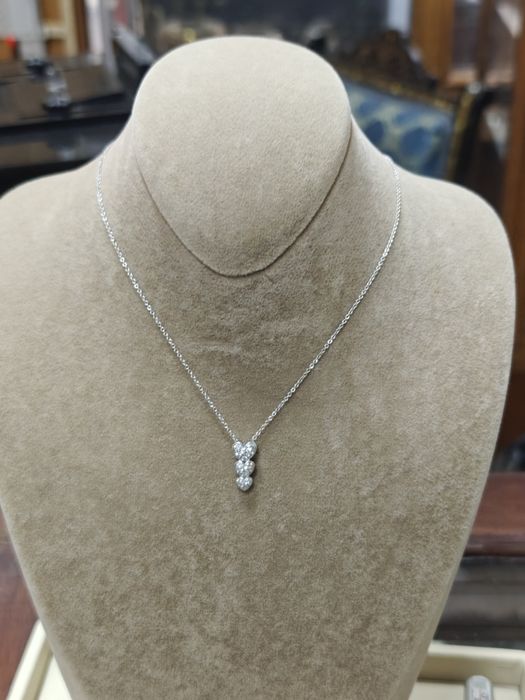 Lanț aur 18k 3.19gr cu diamante naturale (r)