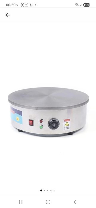 Професионална електрическа машина за палачинки (крепиера).