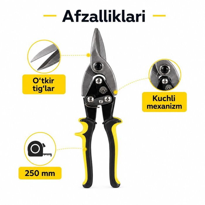 Мetall qaychi – har bir vazifa uchun mukammal tanlov!  

T