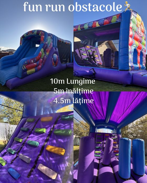 Tobogane/Topogane gonflabile/vata pe bat/panou foto/popcorn/boxa/