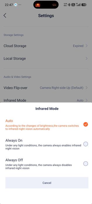 Camera de supraveghere Tenda Smart CP3, 360 ° ,wifi, Full HD ,infraros