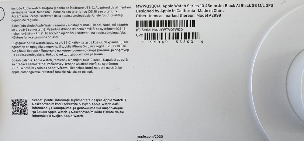 Apple Watch 10 46 mm Gps