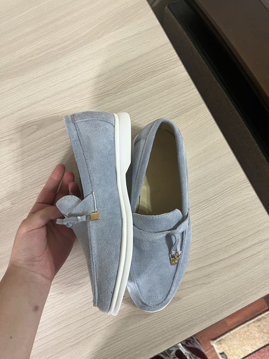 голубые лоферы 37 размер