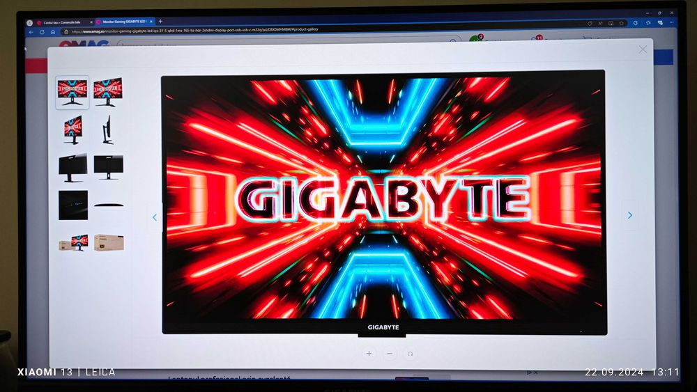 Monitor Gaming Gigabyte LED IPS 31.5'' QHD