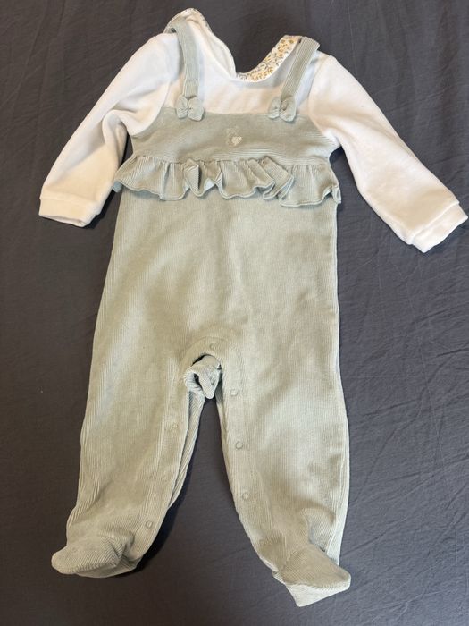 Salopeta verde unisex iDO marimea 74