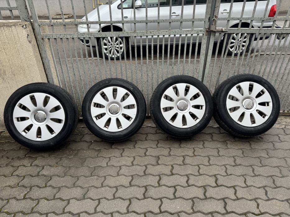 Jante Audi 205/55/16 cauciucuri vară