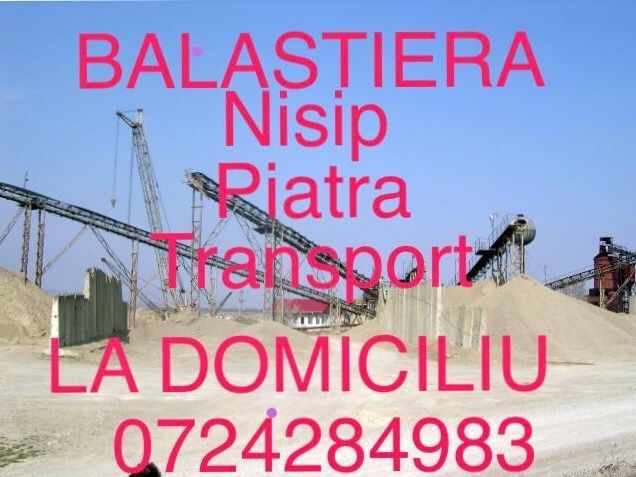 Balastieră nisip piatra la domiciliu