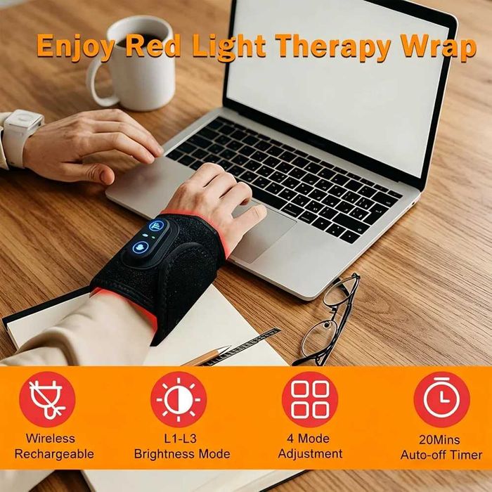 Чисто нов колан за инфрачервена и червена светлинна терапия (Red Light Therapy) с нагрев
