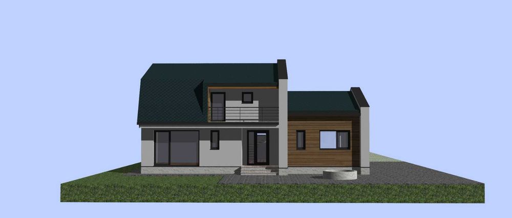 Casă în construcție, teren 1.100 mp, Groși – Margina