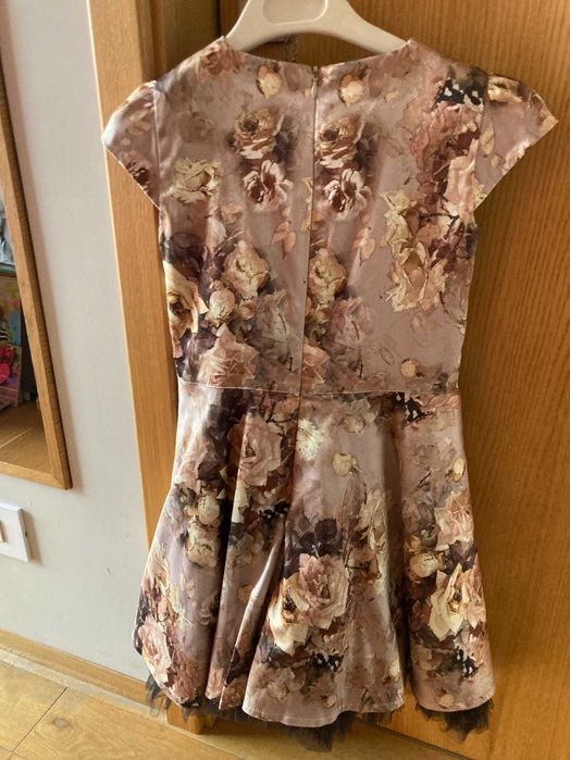 Детска сатенена официална рокля Yunona-152 см