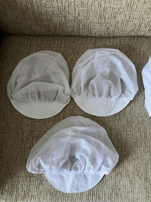 set bonete albe (de protecție)