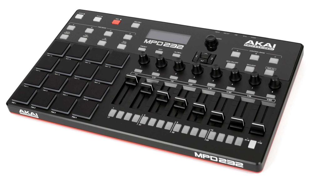 Akai mpd232 сэмплер для создания битов музыки  midi контроллер