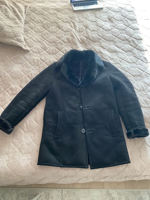 Дубленка с норковым воротником