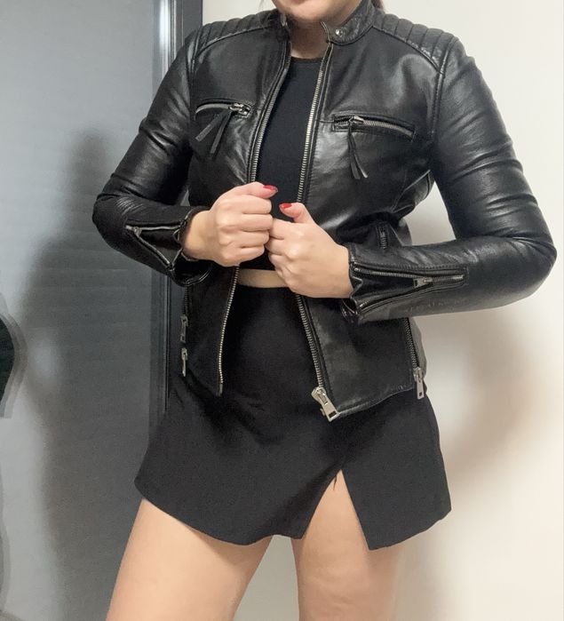 Кожено яке и къси панталонки- пола