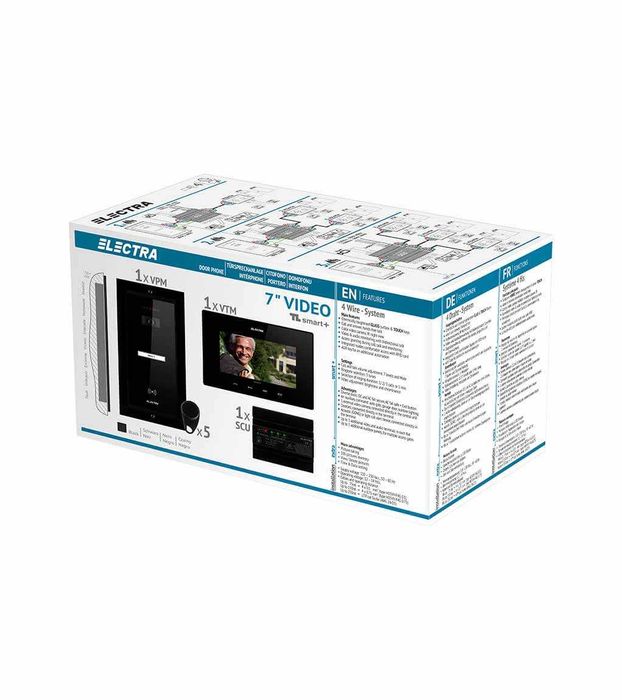 INTERFON video ELECTRA pentru vila  - 1 familie, 7 inch Extra