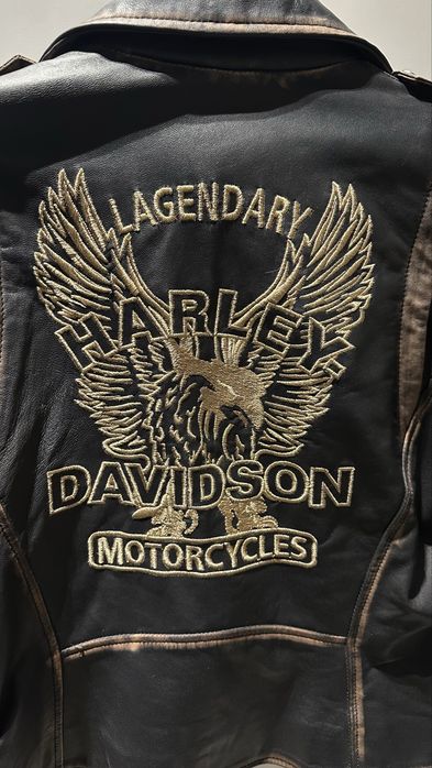 Винтаж. Кожаная куртка Harley Davidson. Эксклюзив