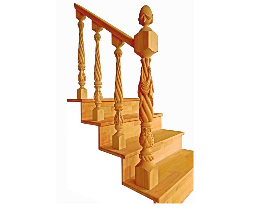 Balustrade din lemn masiv